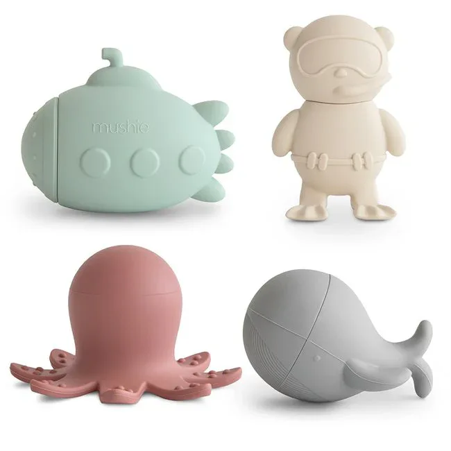 Mushie® Sealife Bath Play Set 4-Pack