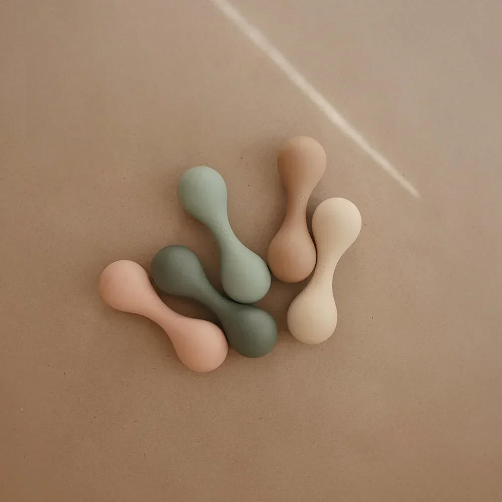 Mushie® Silicone Baby Rattle Toy - Tradewinds - Image 2