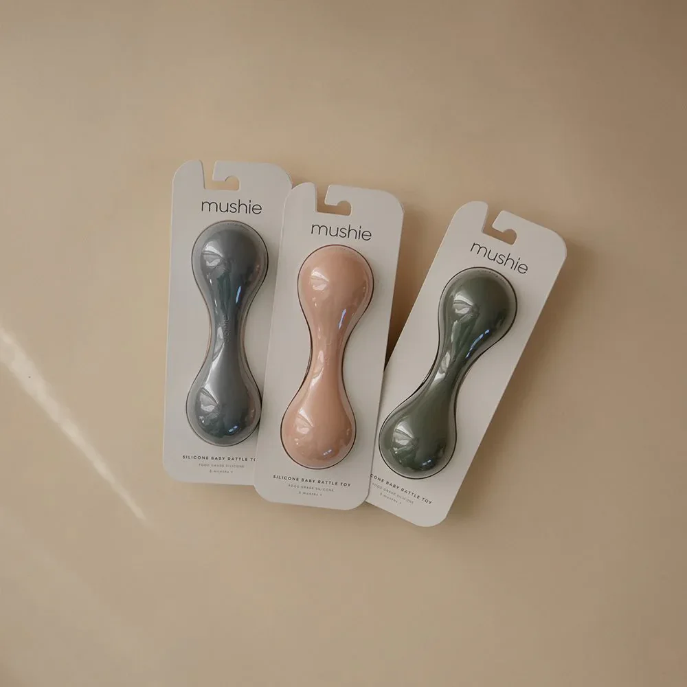 Mushie® Silicone Baby Rattle Toy - Tradewinds - Image 4