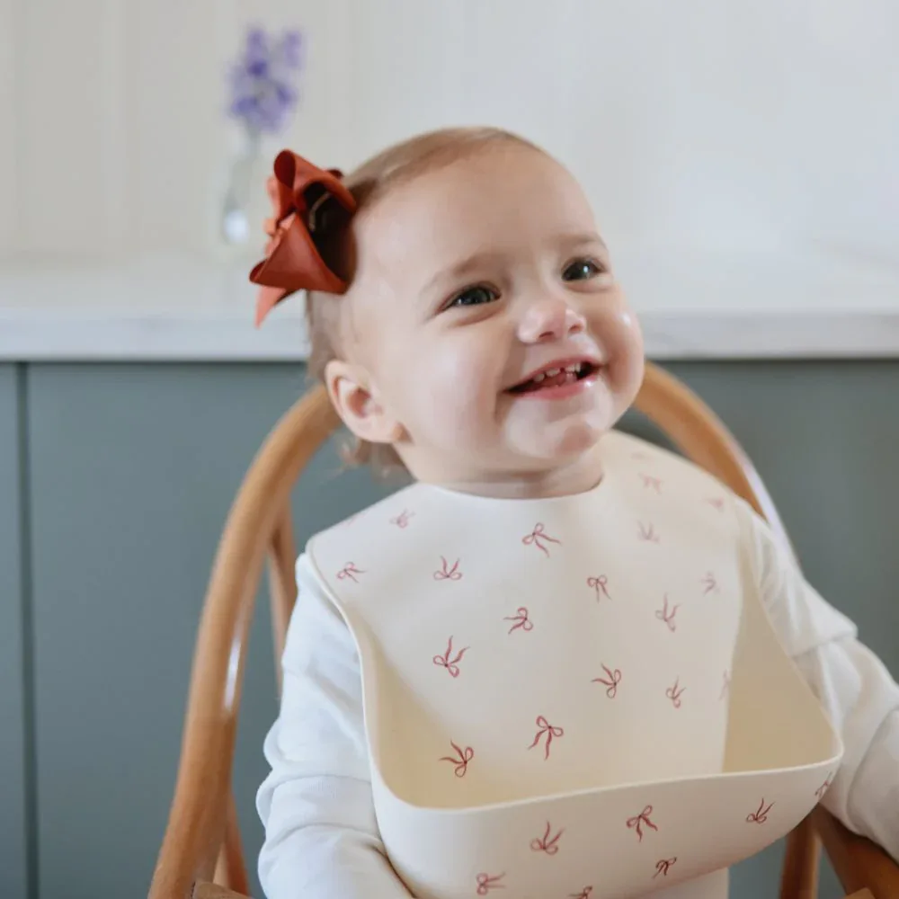 Mushie® Silicone Bib Bows - Image 3