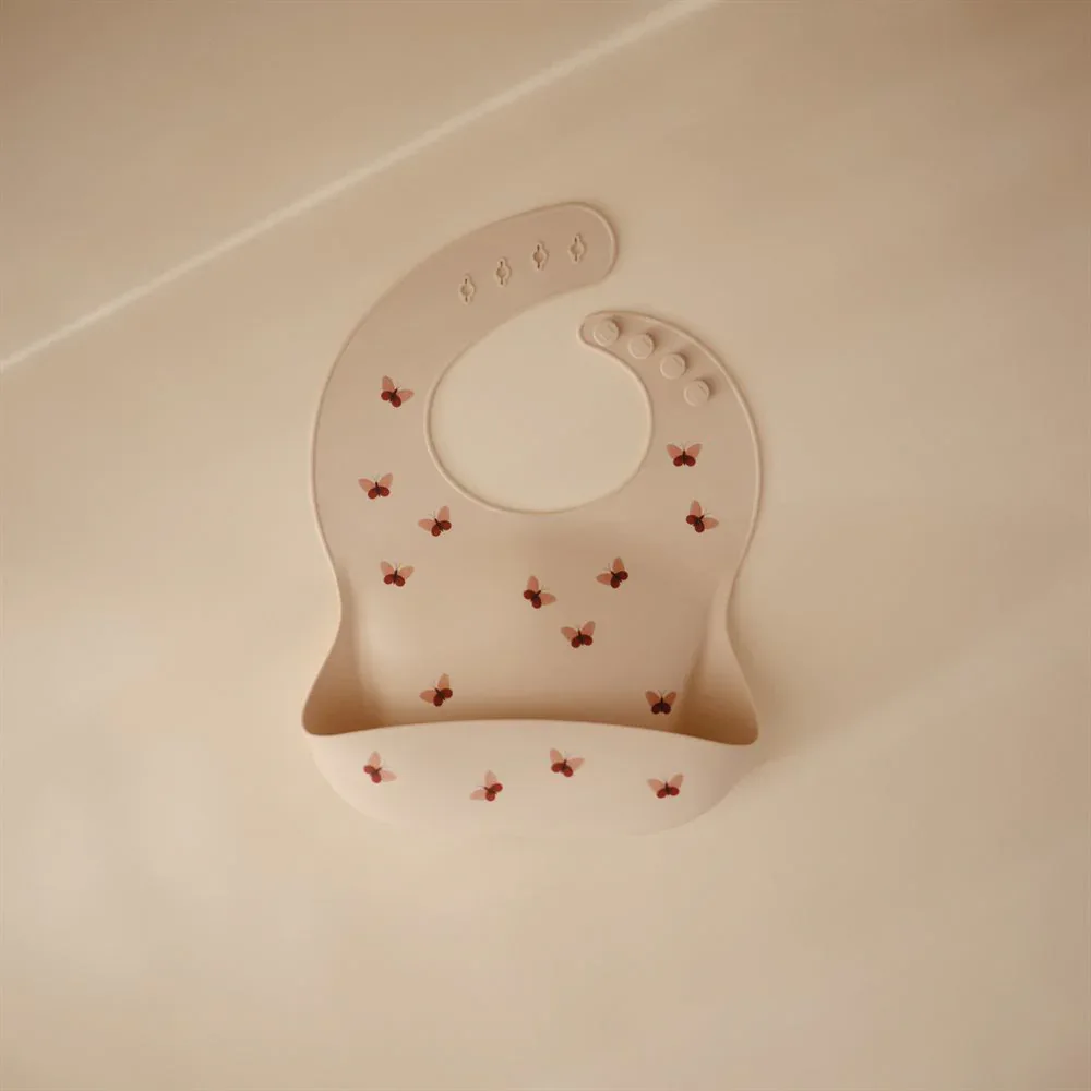 Mushie® Silicone Bib Butterflies - Image 2