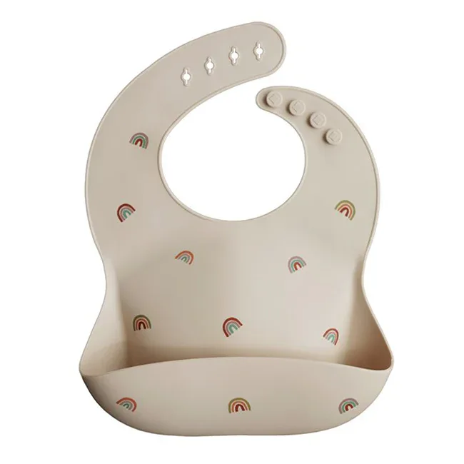 Mushie® Silicone Bib Rainbow - Image 2
