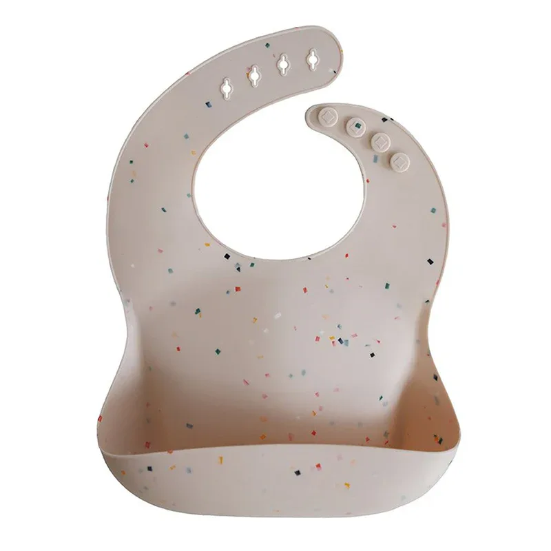 Mushie® Silicone Bib Vanilla Confetti - Image 2