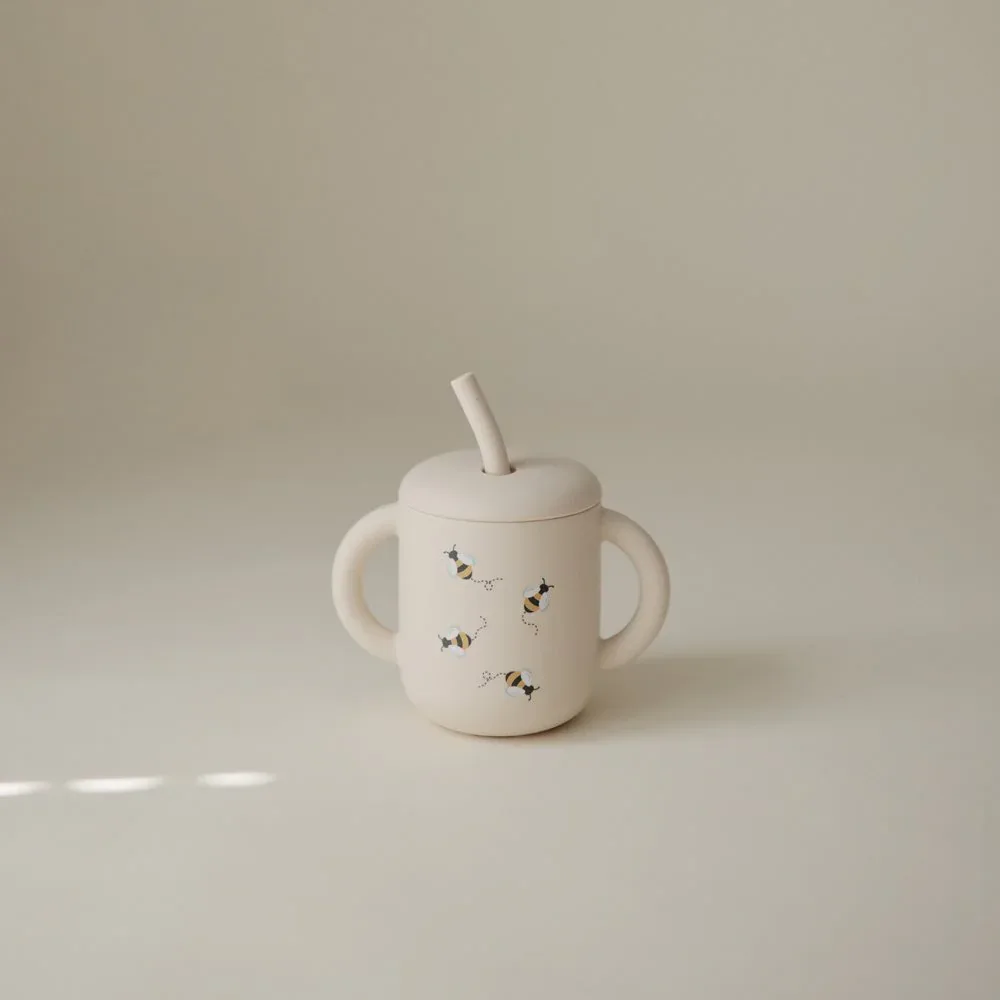Mushie® Silicone Training Cup Bees - Image 2