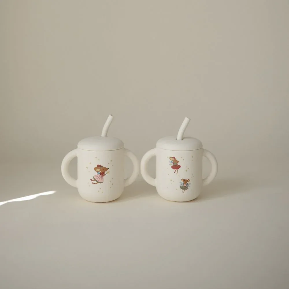 Mushie® Silicone Training Cup Fairy Mice - Image 2