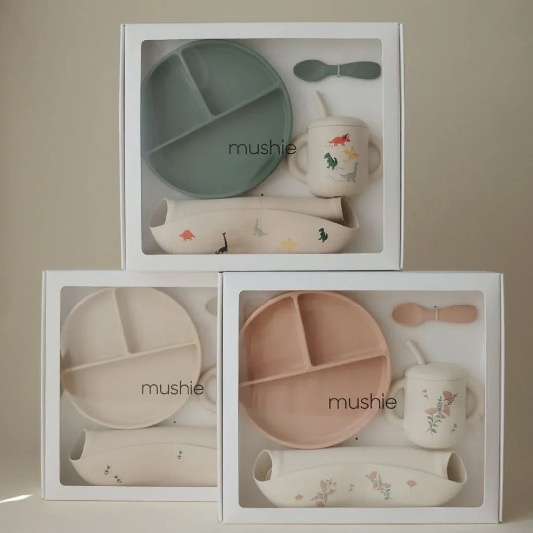 Mushie® Silicone Feeding Set Bees - Image 3