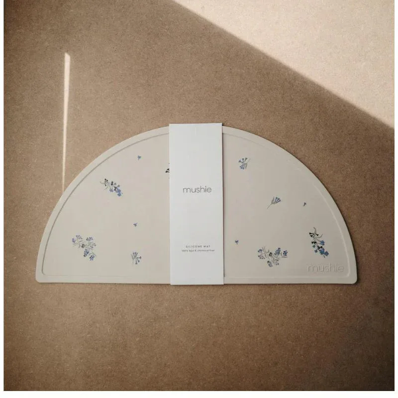 Mushie® Silicone Mat Lilac Flowers - Image 2