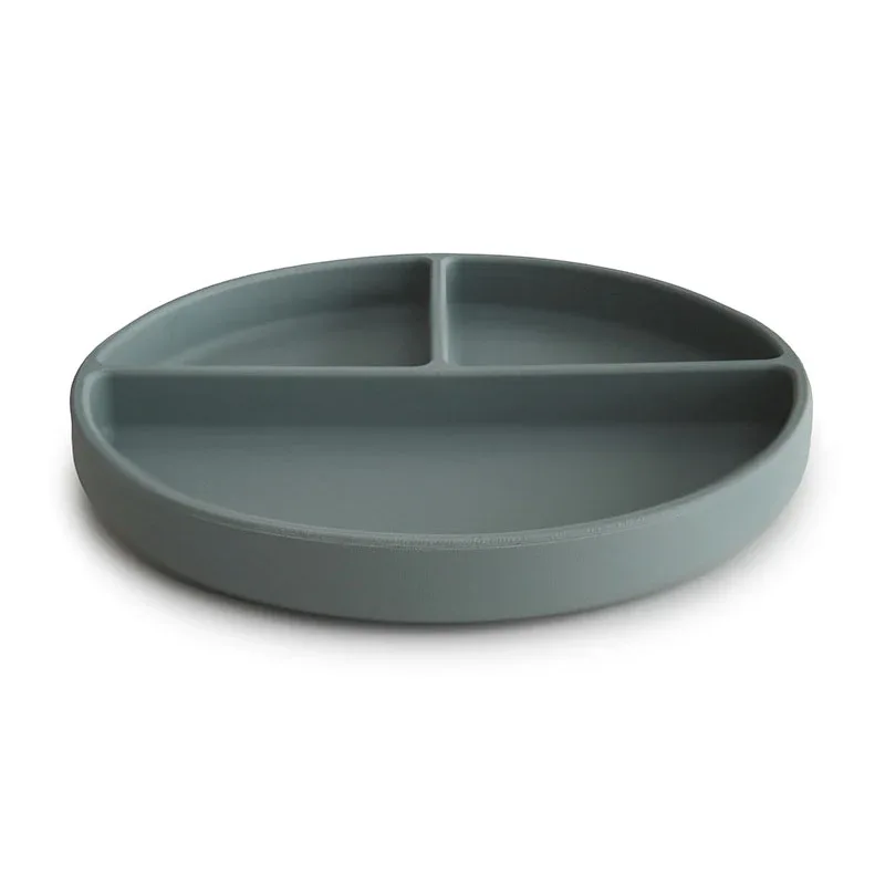 Mushie® Silicone Plate Cambridge Blue - Image 2
