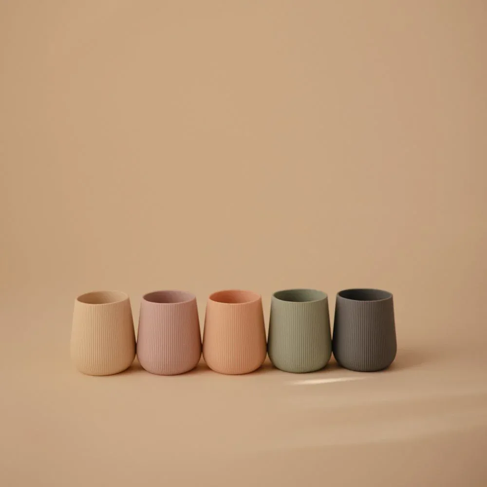 Mushie® Silicone Starter Cup MINI Blush - Image 5