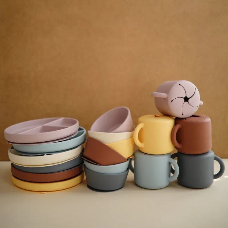 Mushie® Silicone Suction Bowl Ivory - Image 3
