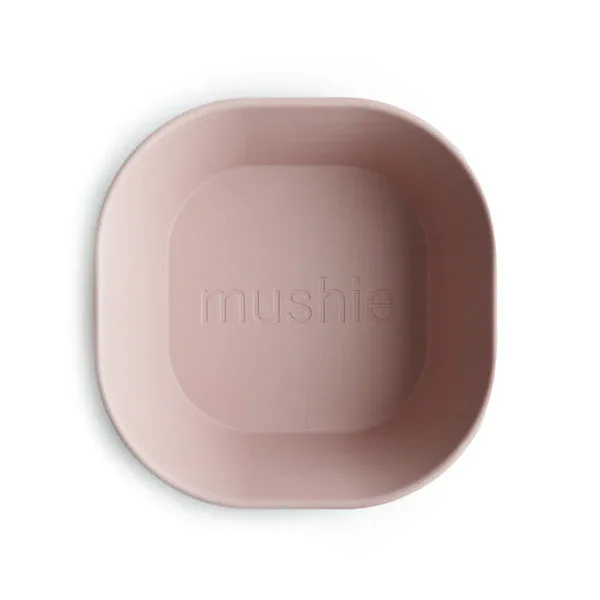 Mushie® Square Dinnerware Bowl Set of 2 Blush