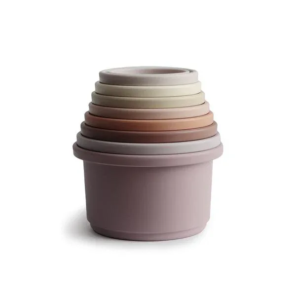 Mushie® Stacking Cups Toy Petal - Image 2
