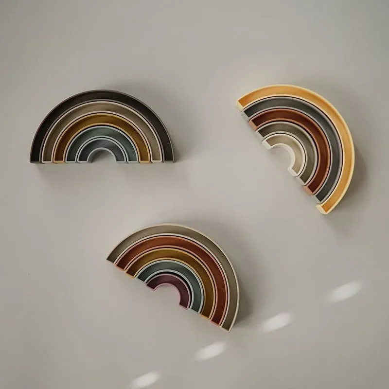 Mushie® Stacking Rainbow Hillside - Image 3