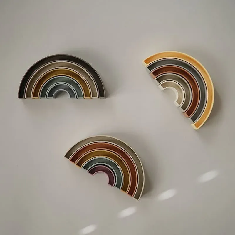Mushie® Stacking Rainbow Tropical - Image 3