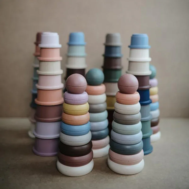 Mushie® Stacking Rings Toy Original - Image 2