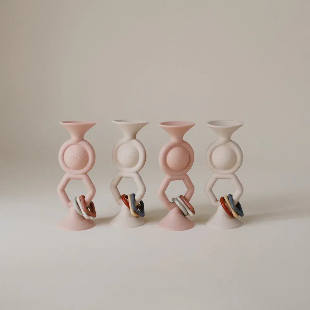 Mushie® Suction Toy - HexaPop Blush - Image 2