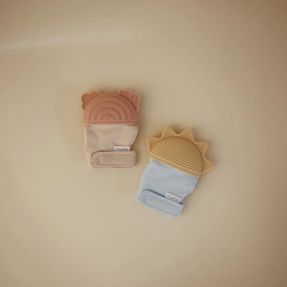 Mushie® Teething Mitten​ - Sun - Image 3