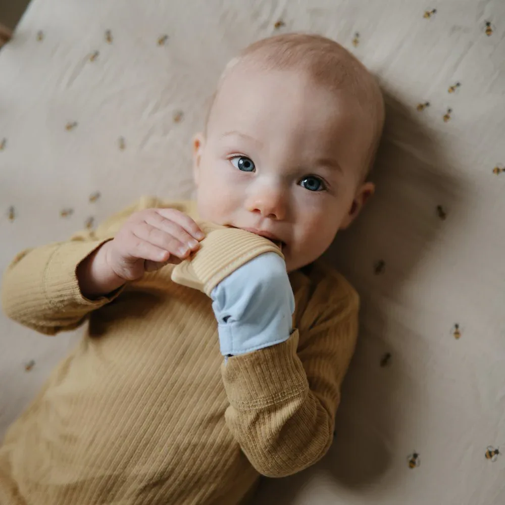 Mushie® Teething Mitten​ - Sun - Image 4