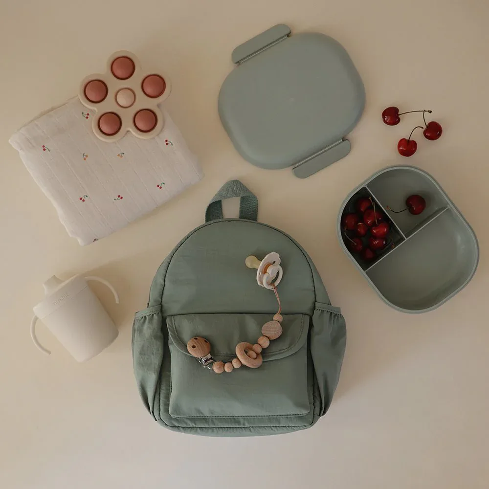 Mushie® Toddler Backpack Roman Green - Image 3