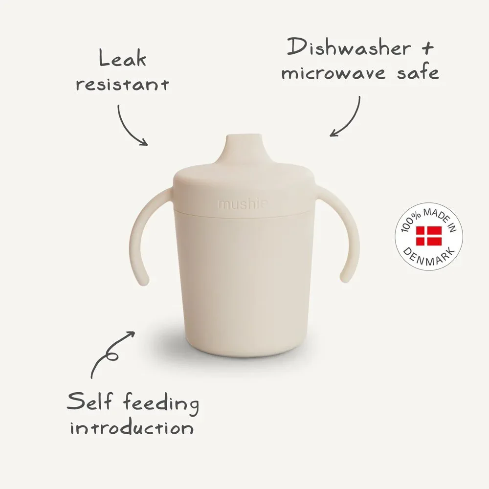 Mushie® Trainer Sippy Cup Dusty Rose - Image 2