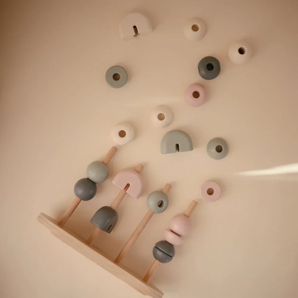 Mushie® Wooden Multi Shape Stacker - Image 4