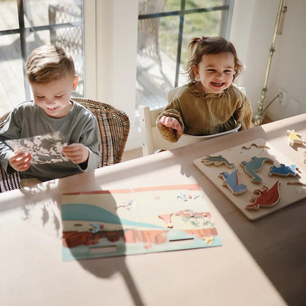 Mushie® Wooden Puzzle​ Dinosaur - Image 5