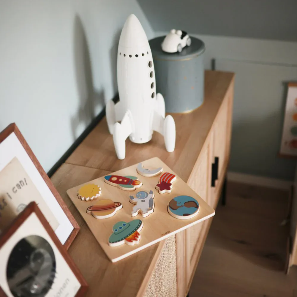 Mushie® Wooden Puzzle​ Space - Image 5