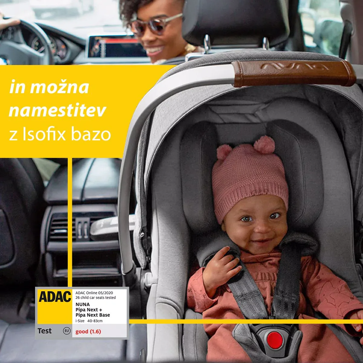 Nuna® Car Seat Pipa™ Next i-Size 0+ (40-83 cm) Caviar - Image 9