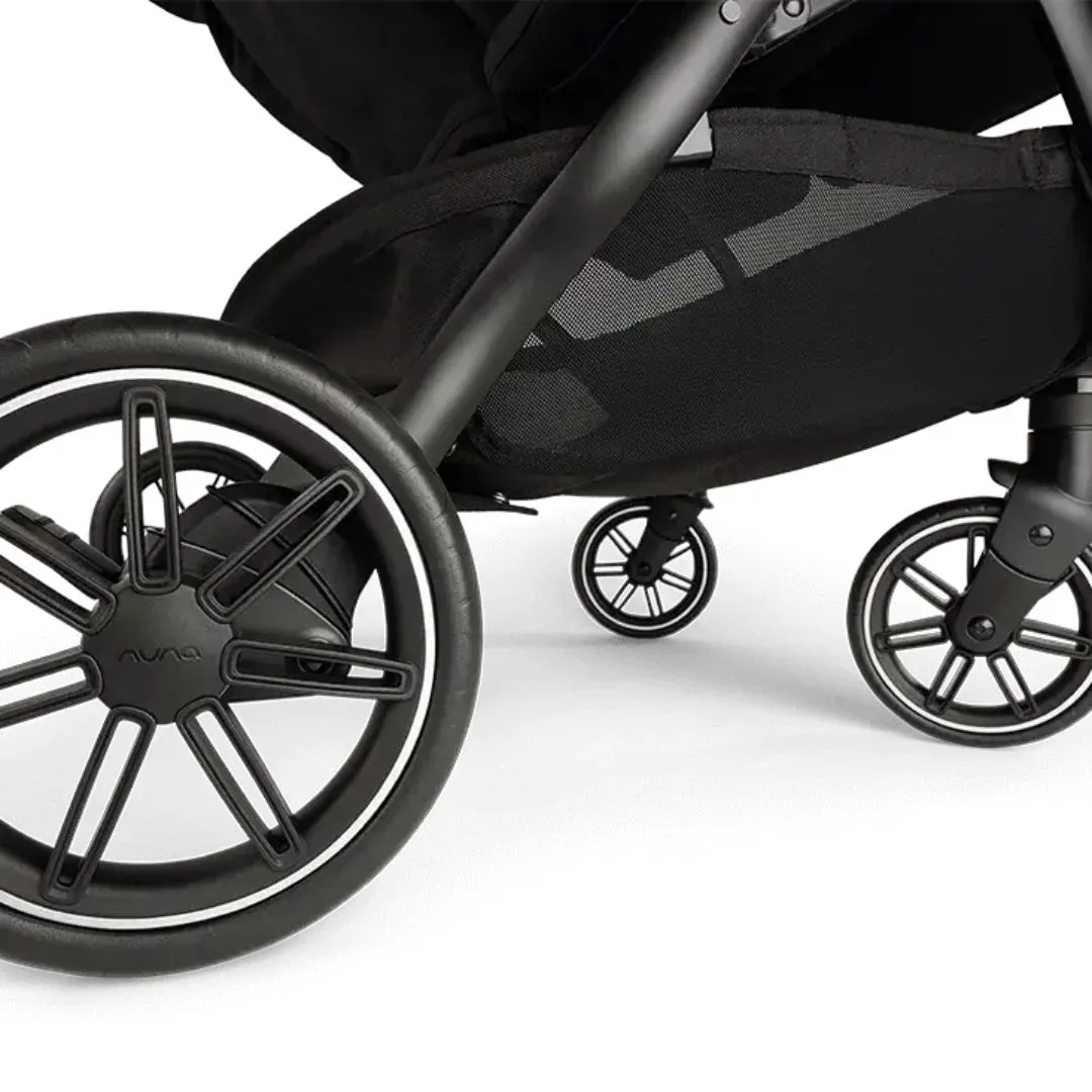 Nuna® Lightweight Baby Stroller Trvl™ Dubl Caviar - Image 11