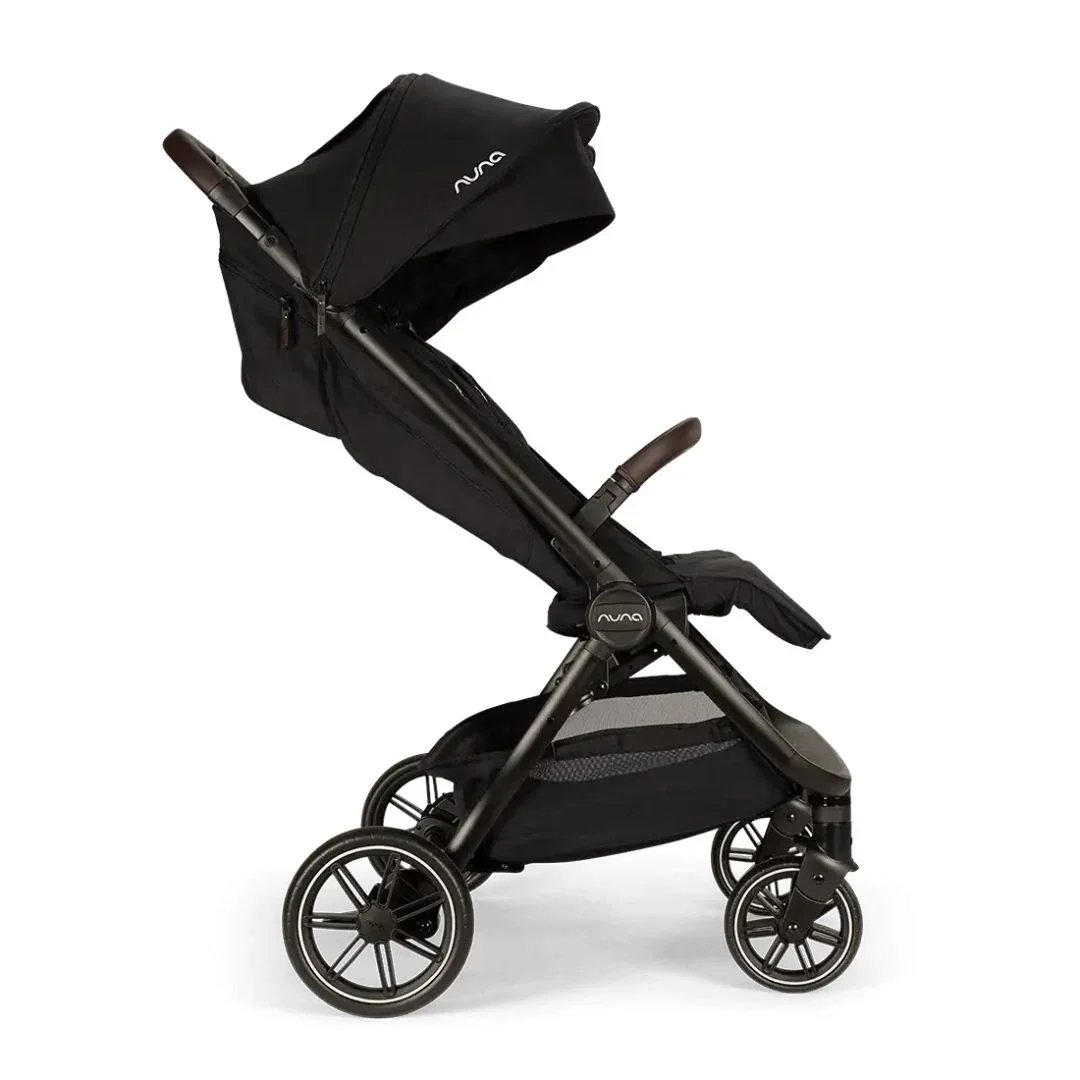 Nuna® Lightweight Baby Stroller Trvl™ Dubl Caviar - Image 12