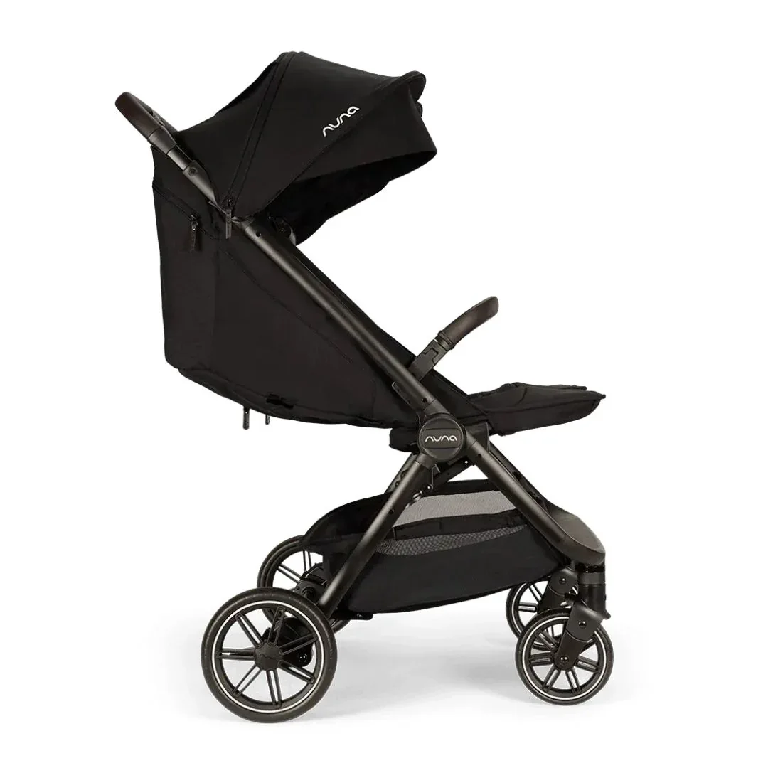 Nuna® Lightweight Baby Stroller Trvl™ Dubl Caviar - Image 14