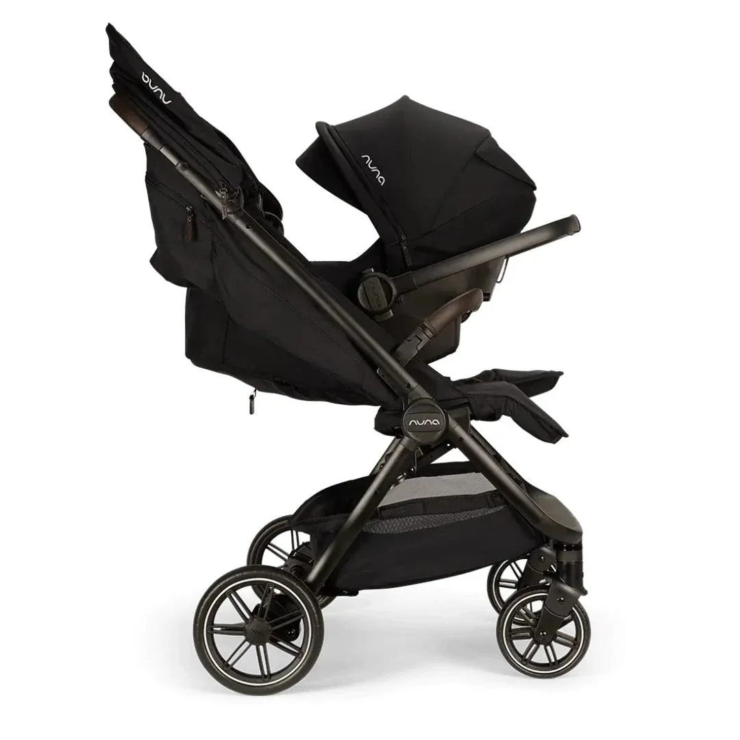 Nuna® Lightweight Baby Stroller Trvl™ Dubl Caviar - Image 23