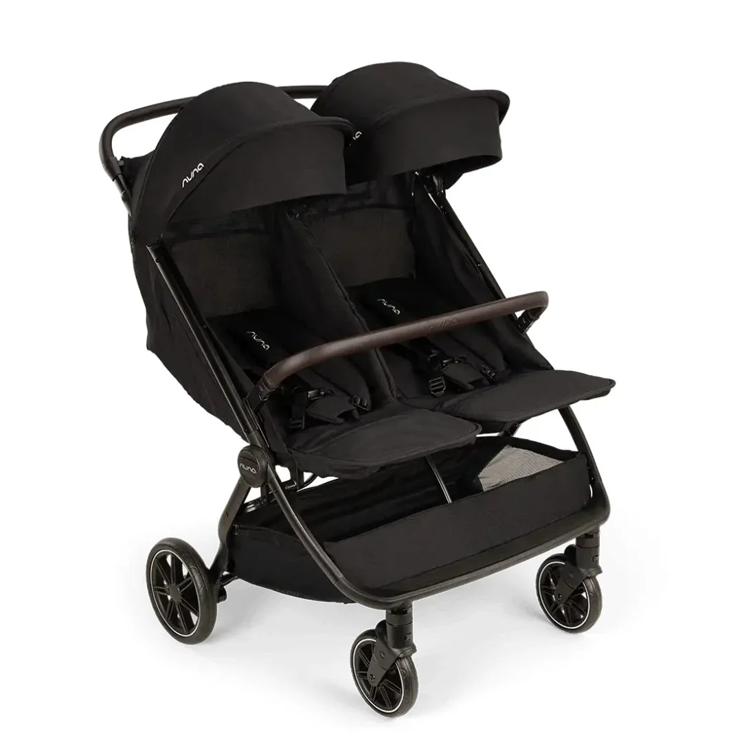 Nuna® Lightweight Baby Stroller Trvl™ Dubl Caviar - Image 3