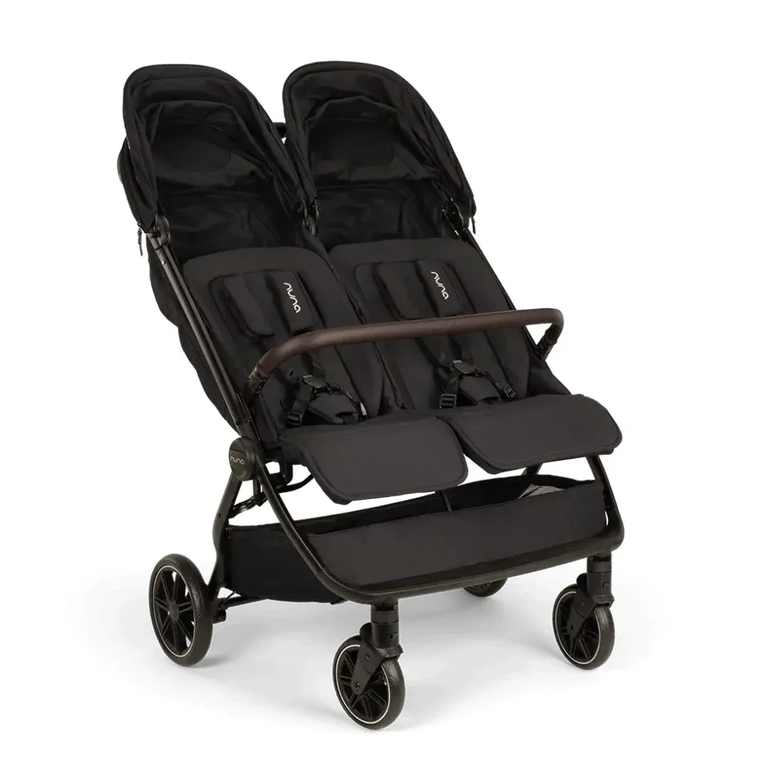 Nuna® Lightweight Baby Stroller Trvl™ Dubl Caviar - Image 4