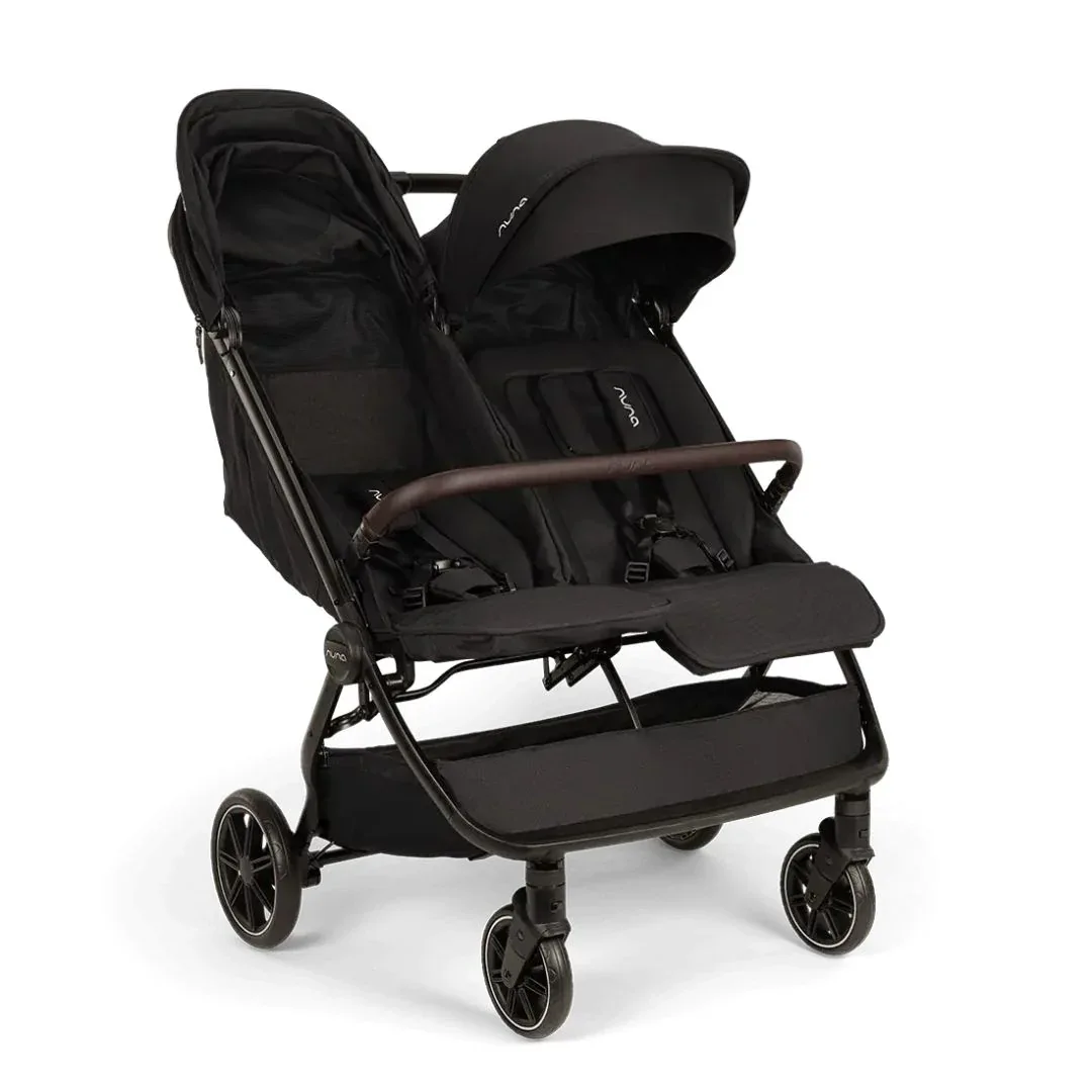 Nuna® Lightweight Baby Stroller Trvl™ Dubl Caviar - Image 5