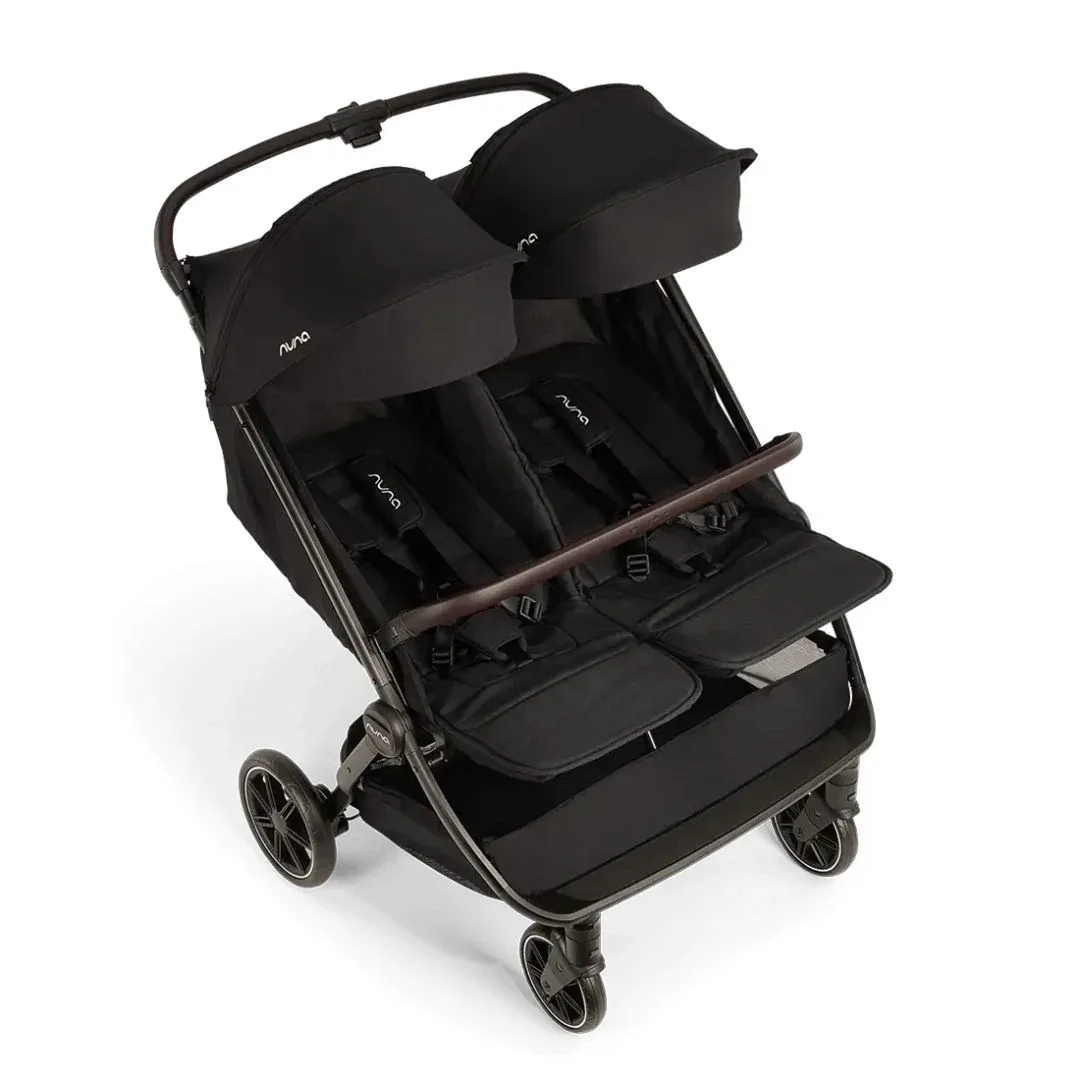Nuna® Lightweight Baby Stroller Trvl™ Dubl Caviar - Image 6