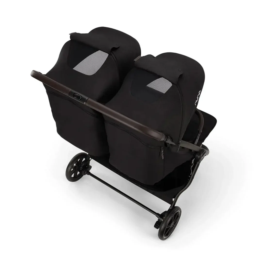 Nuna® Lightweight Baby Stroller Trvl™ Dubl Caviar - Image 7