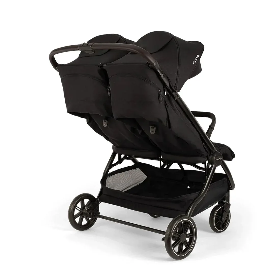 Nuna® Lightweight Baby Stroller Trvl™ Dubl Caviar - Image 9