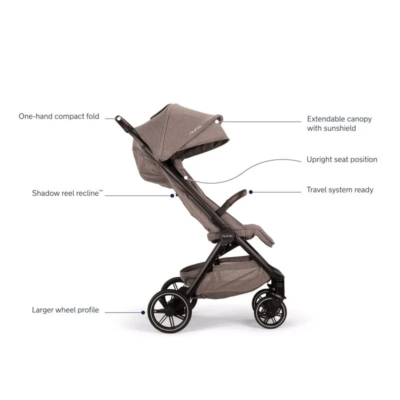 Nuna® Lightweight Baby Stroller Trvl™ LX Cedar - Image 15