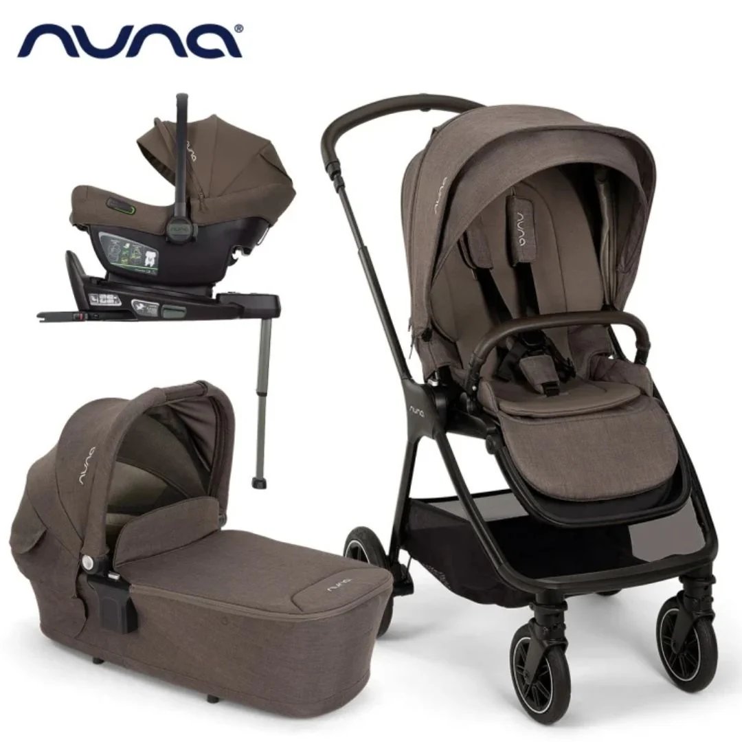 Nuna® Otroški voziček 4v1 Triv™ Next + Lytl™ + Pipa™ Next Chestnut + Isofix baza Next