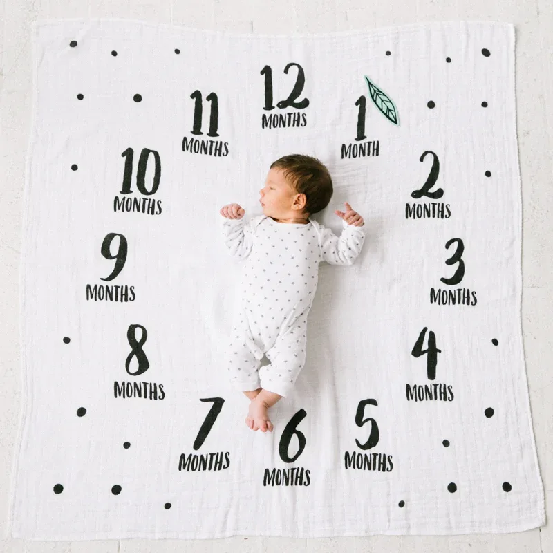 Pearhead® Watch Me Grow Photo and Props Set Swaddle Blanket - Image 3