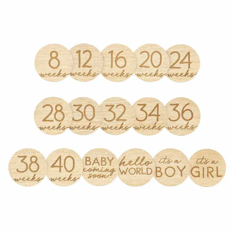 Pearhead® Weekly pregnancy milestone marker cards