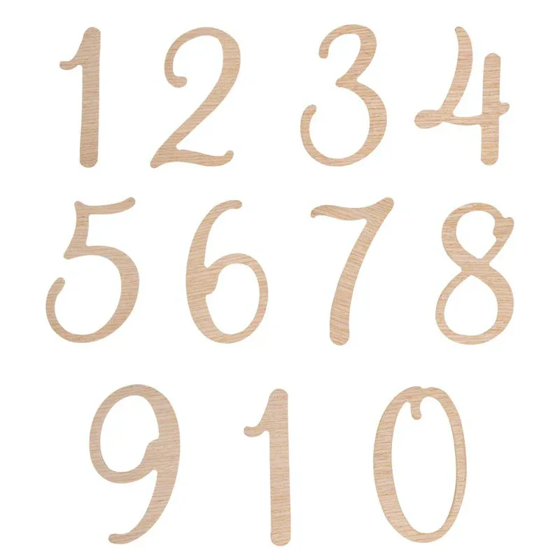 Pearhead® Wooden Baby Milestone Numbers and Words Photo Props - Image 3