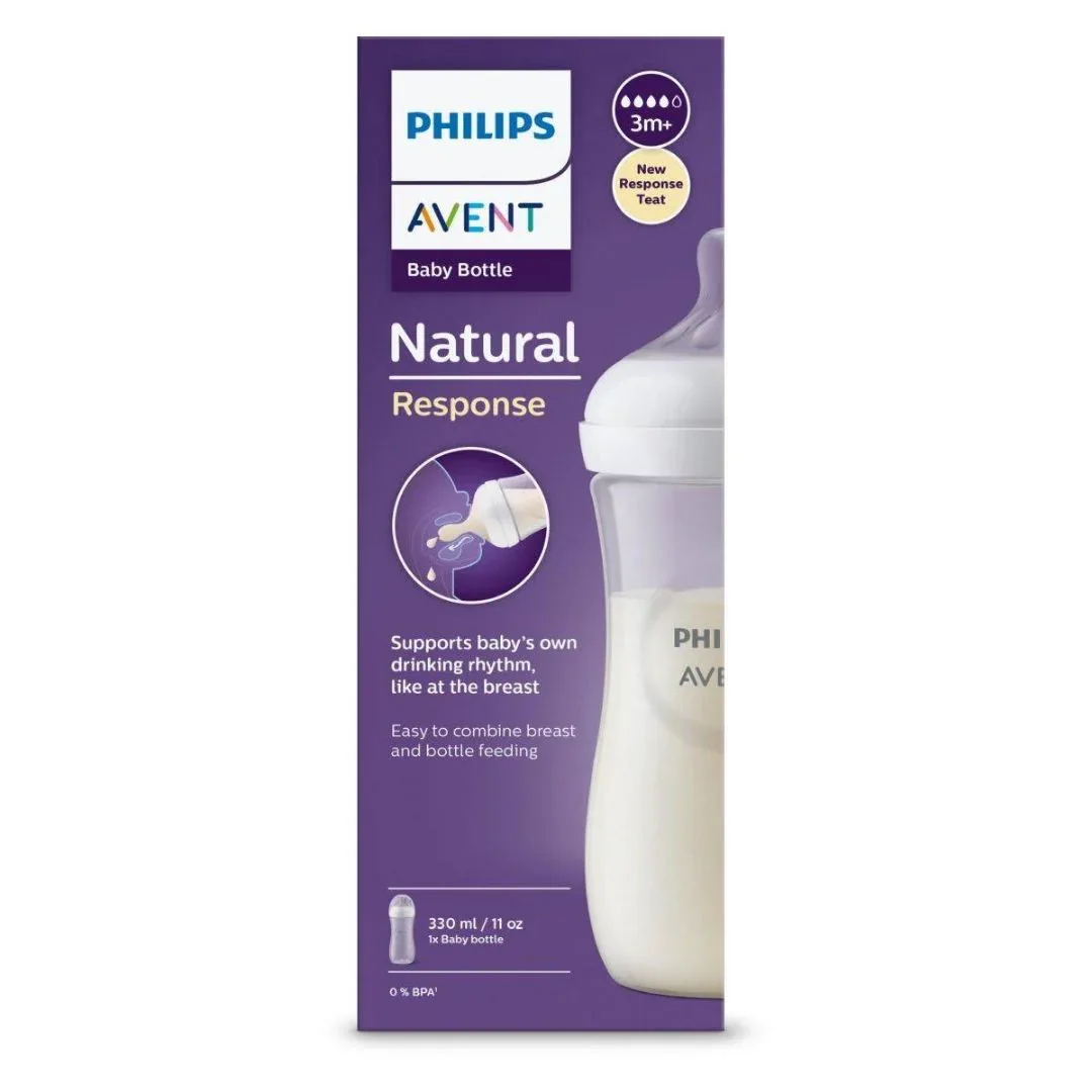 Philips AVENT® Baby bottle with teat Natural Response 330ml - Image 3