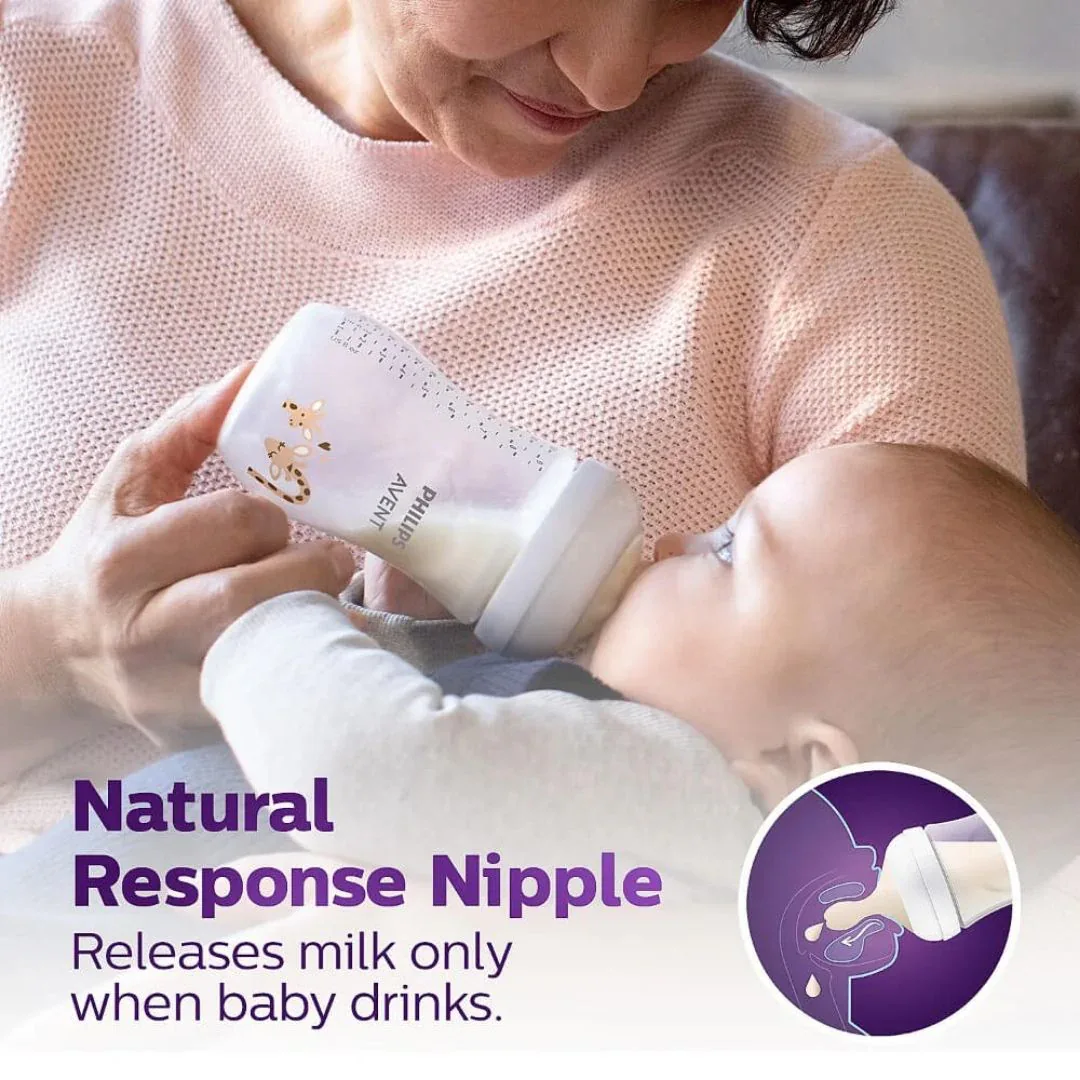 Philips AVENT® Baby bottle with teat Natural Response Deco 260ml - Image 4