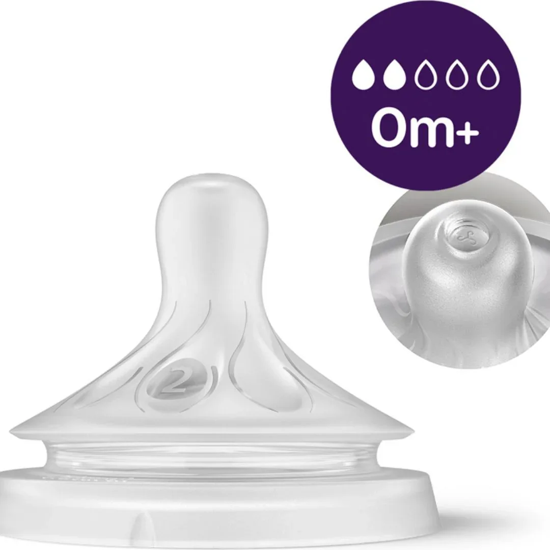 Philips AVENT® Glass baby bottle with teat Natural Response 120ml - Image 3