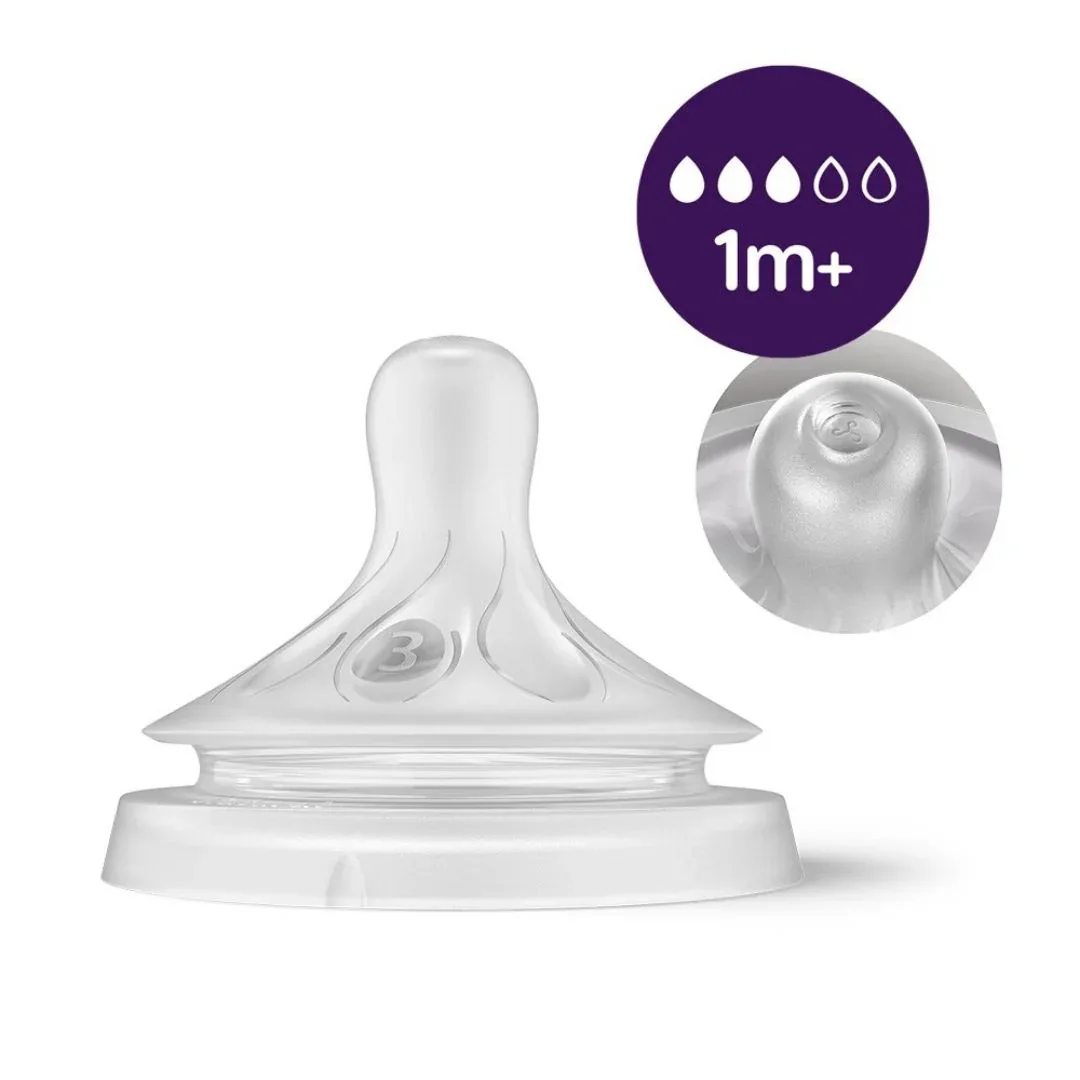 Philips AVENT® Glass baby bottle with teat Natural Response 240ml - Image 3
