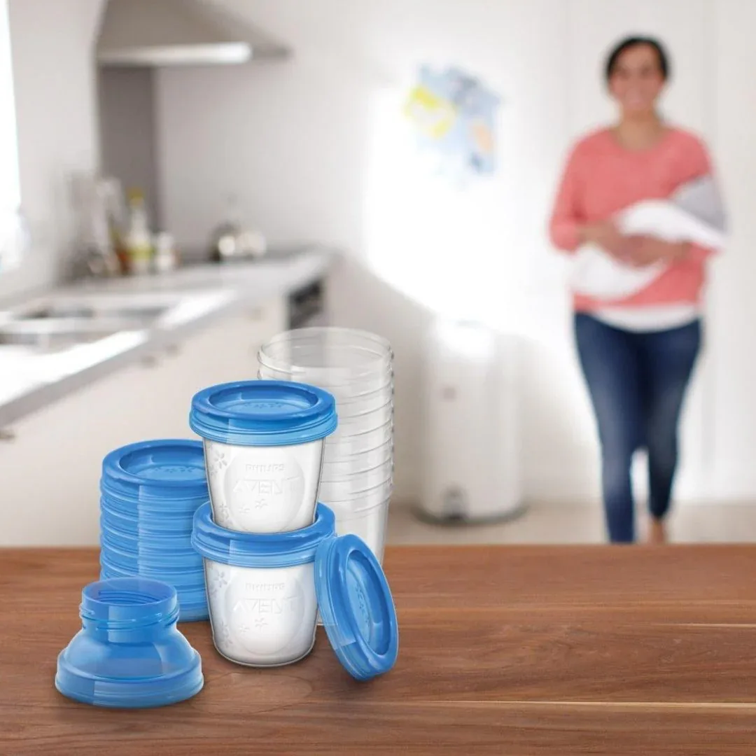 Philips AVENT® Storage Cups + Adapter 180ml 10 pcs - Image 4