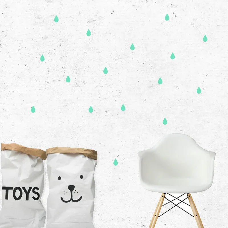Pick Art Design® Wall Sticker Raindrops Mint - Image 4