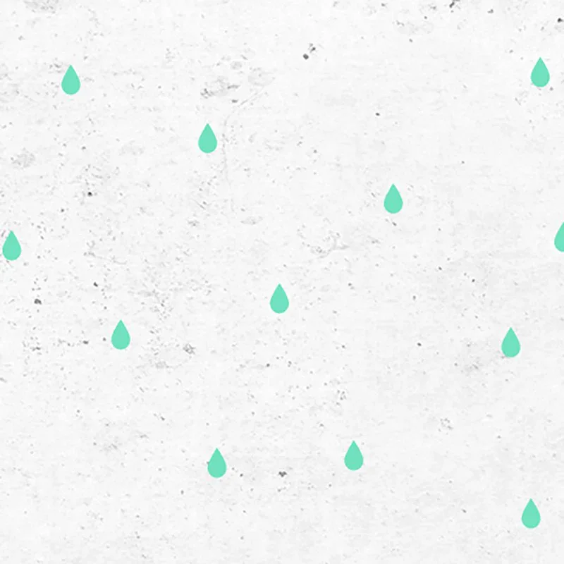 Pick Art Design® Wall Sticker Raindrops Mint - Image 5